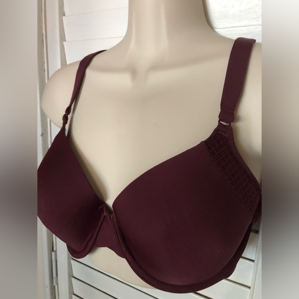 Warners Burgundy Padded Bra 34C